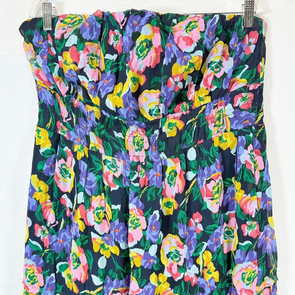 Anthropologie NEW Somerset Strapless Maxi Dress Floral Tiered‎ sz M coquette NWT - Picture 5 of 12